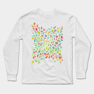 Carnival Drops No. 4: the 4th Piece to a Brightly Colored Abstract Art Series Long Sleeve T-Shirt